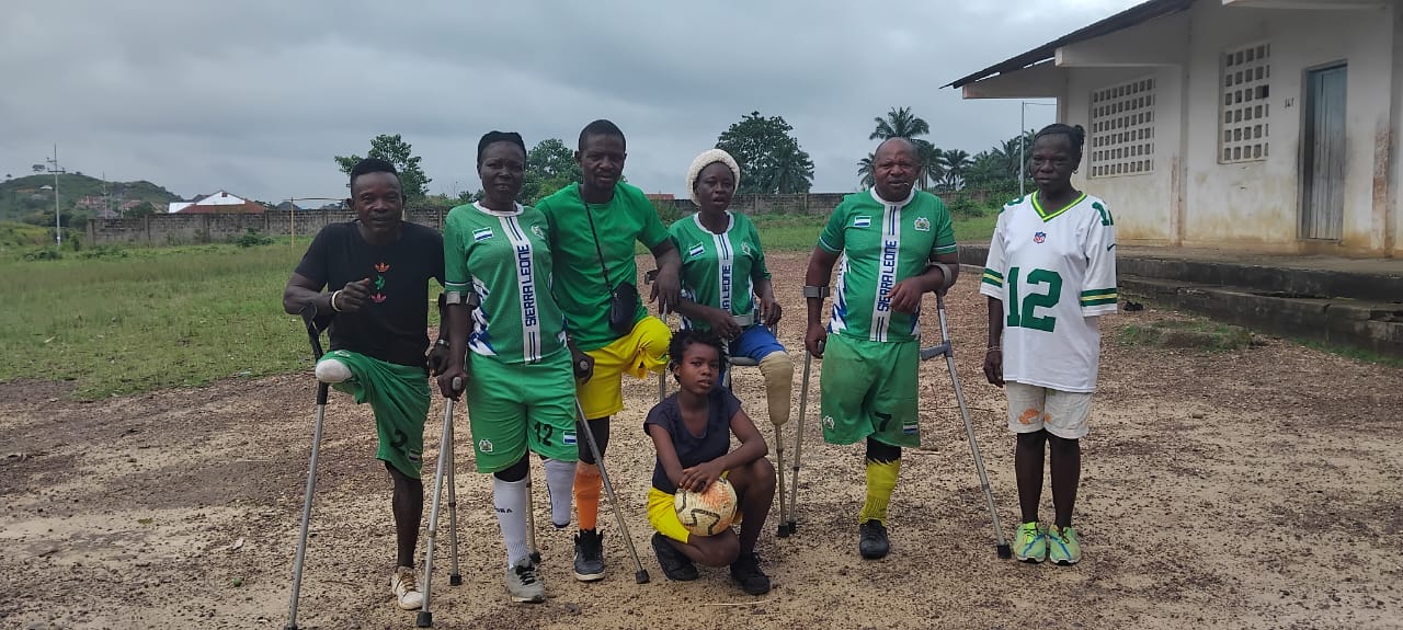 Different disability football team