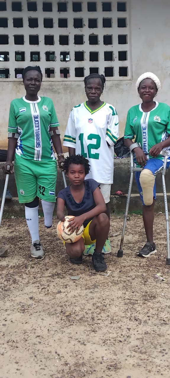 Mixed disability football team
